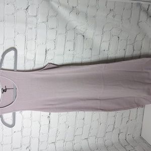 NWT Monrow ribbed racer back tank dress Chalk
